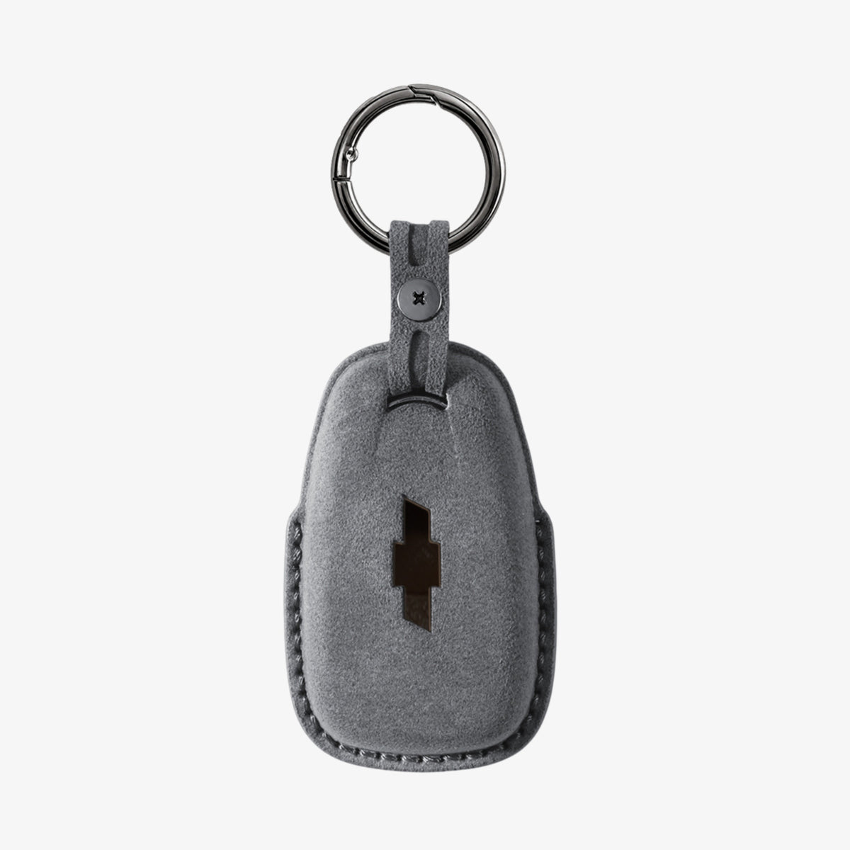 Alcantara Car Key Fob Cover for Chevrolet Model A - Space Grey 4