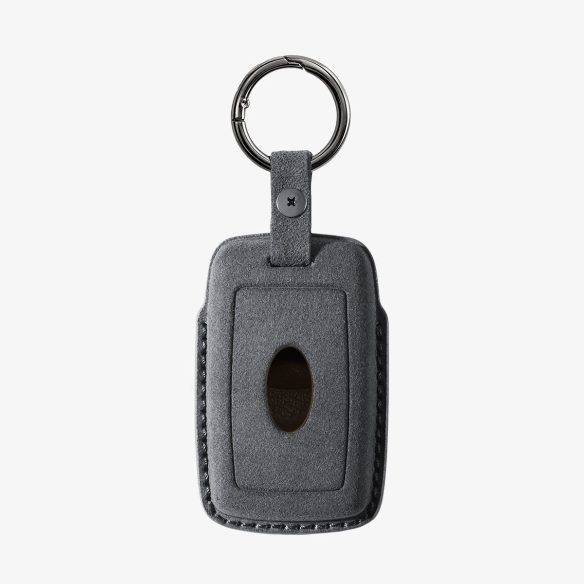 Alcantara Car Key Fob Cover for Land Rover Model B - Space Grey 4
