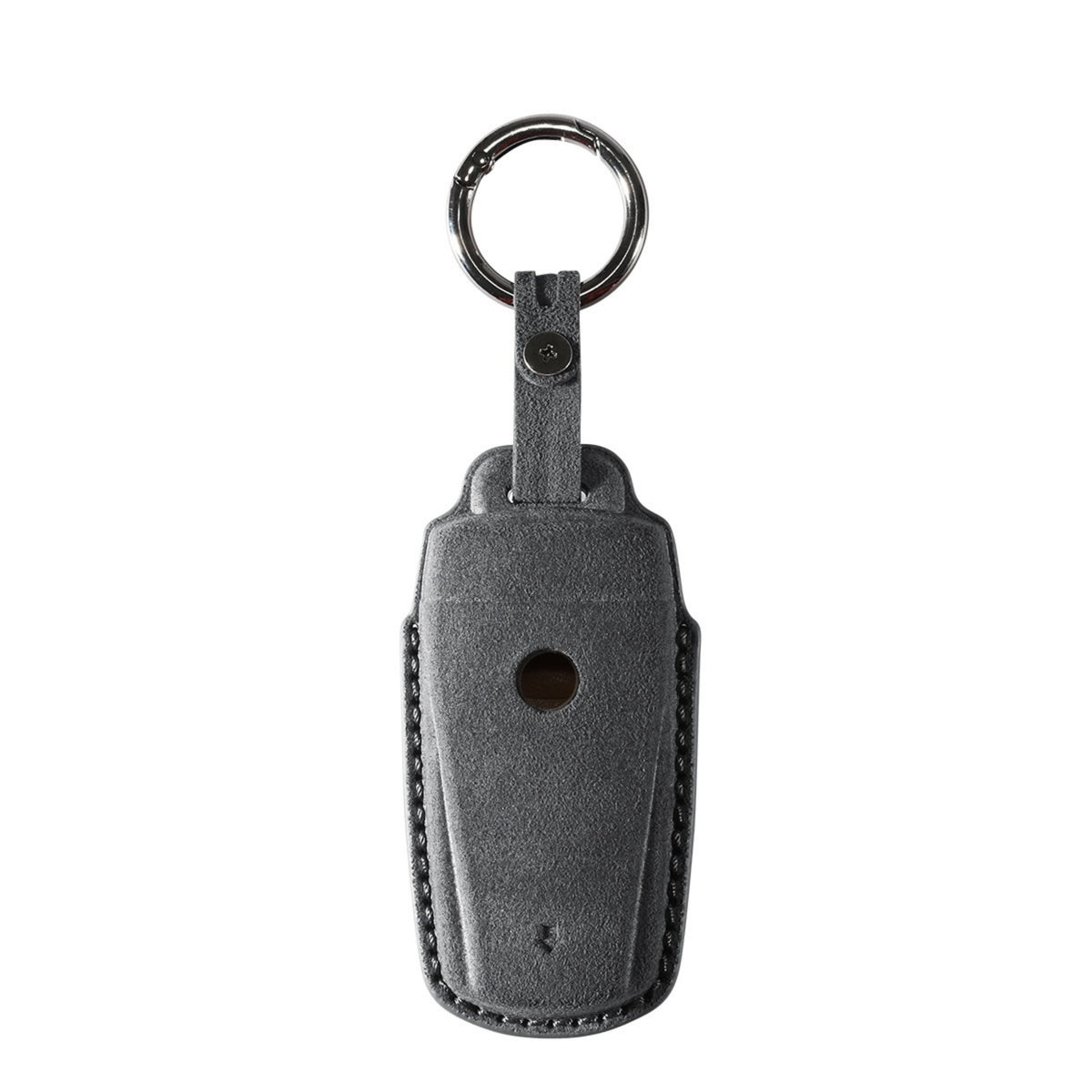 Alcantara Car Key Fob Cover for Volkswagen | Model J with Buckle - Space Grey 4
