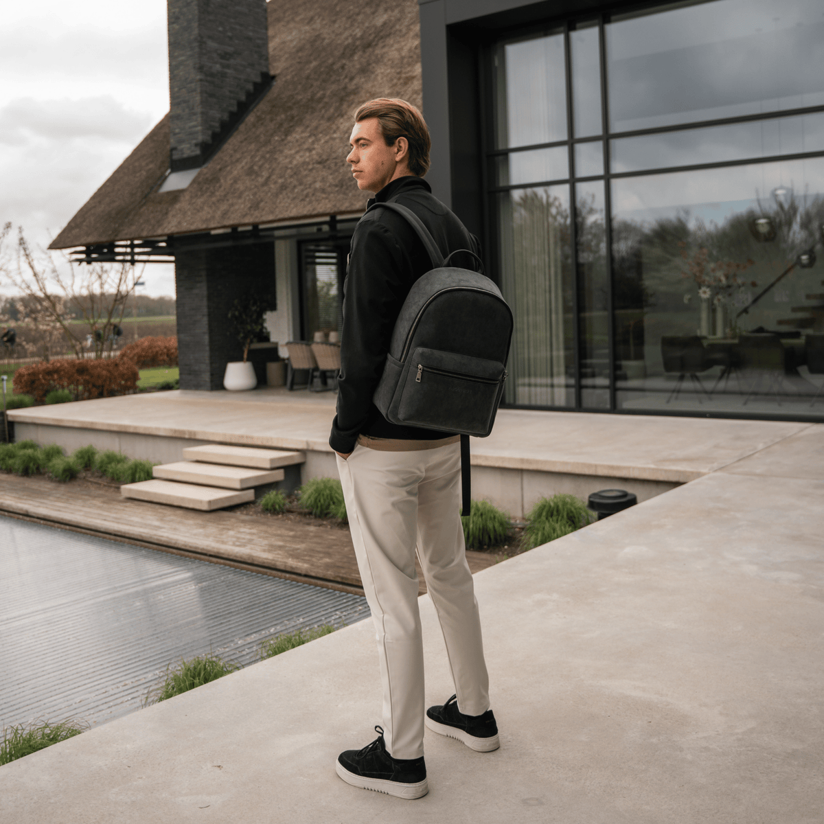 Alcantara Backpack - Space Grey - Alcanside