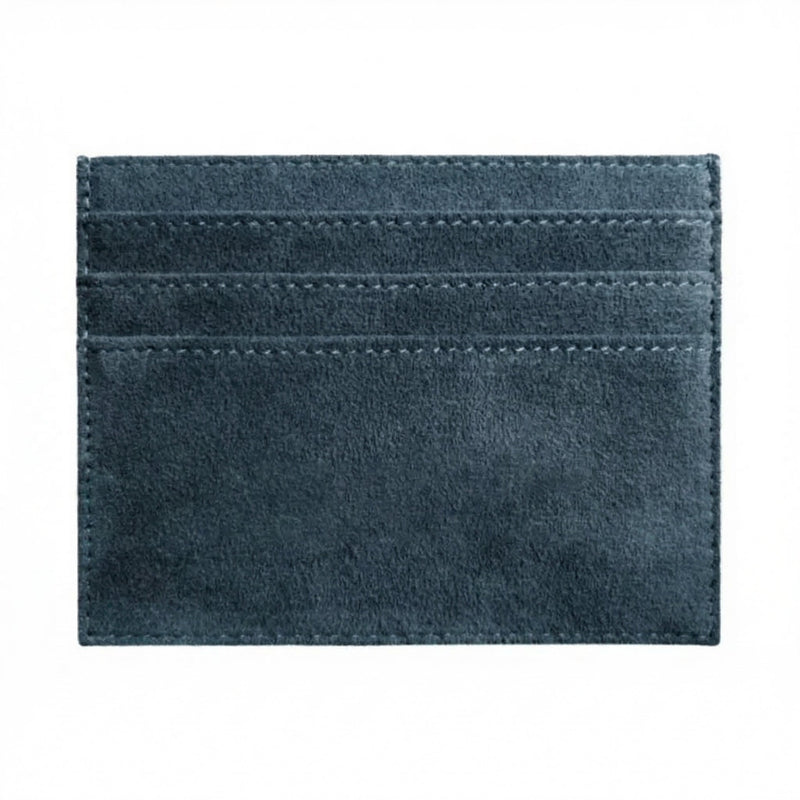 Alcantara Card Wallet - Navy Blue - Alcanside