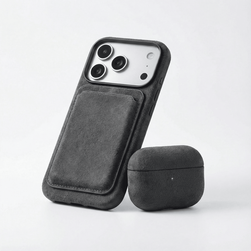 Alcantara MagSafe Wallet - Space Grey