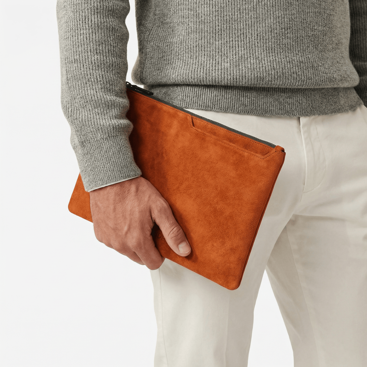 Alcantara Pouch - Orange - Alcanside