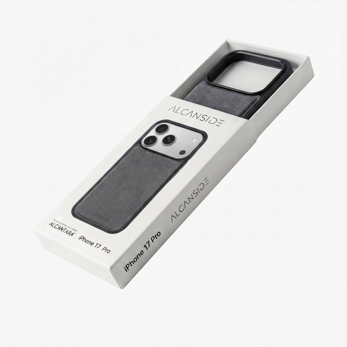 iPhone 17 Pro - Alcantara Back Cover - Nardo Gray - Alcanside