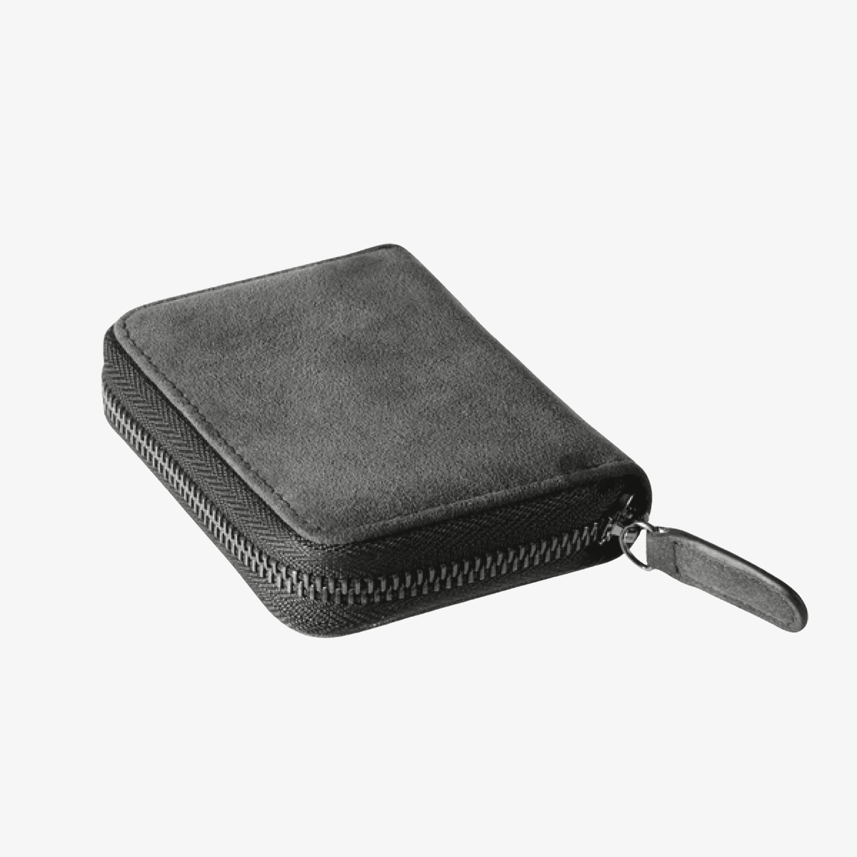 Credit Card - Alcantara Zipper Wallet - Space Grey - Alcanside