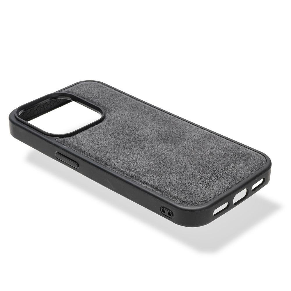 iPhone 12 & 12 Pro - Alcantara Back Cover - Space Grey - Alcanside