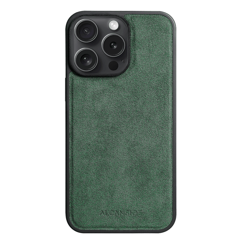 iPhone 13 Pro Max - Alcantara Back Cover - Midnight Green - Alcanside