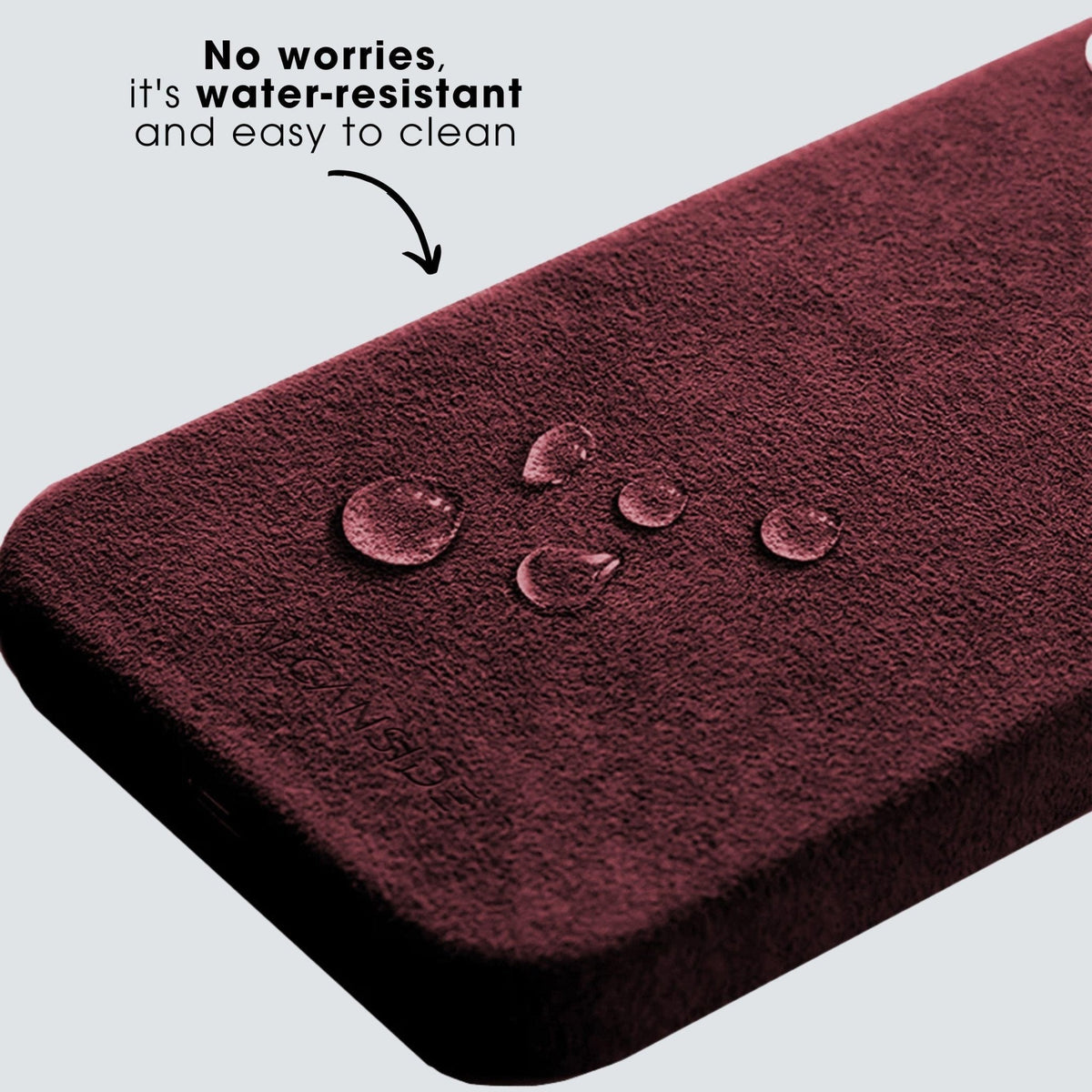 iPhone 15 Pro - Alcantara Case - Wine Red - Alcanside