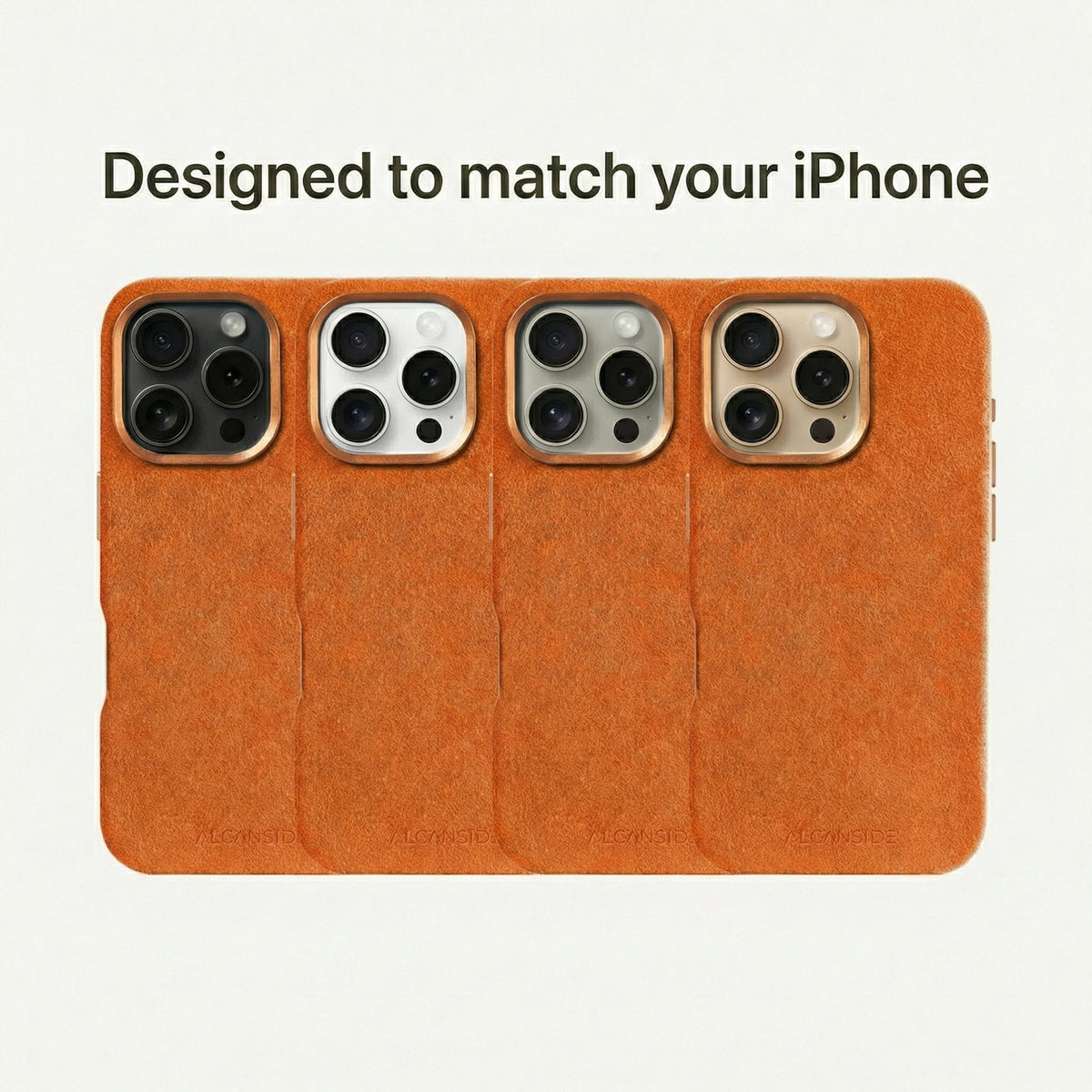 iPhone 16 Pro - Alcantara Case - Orange - Alcanside
