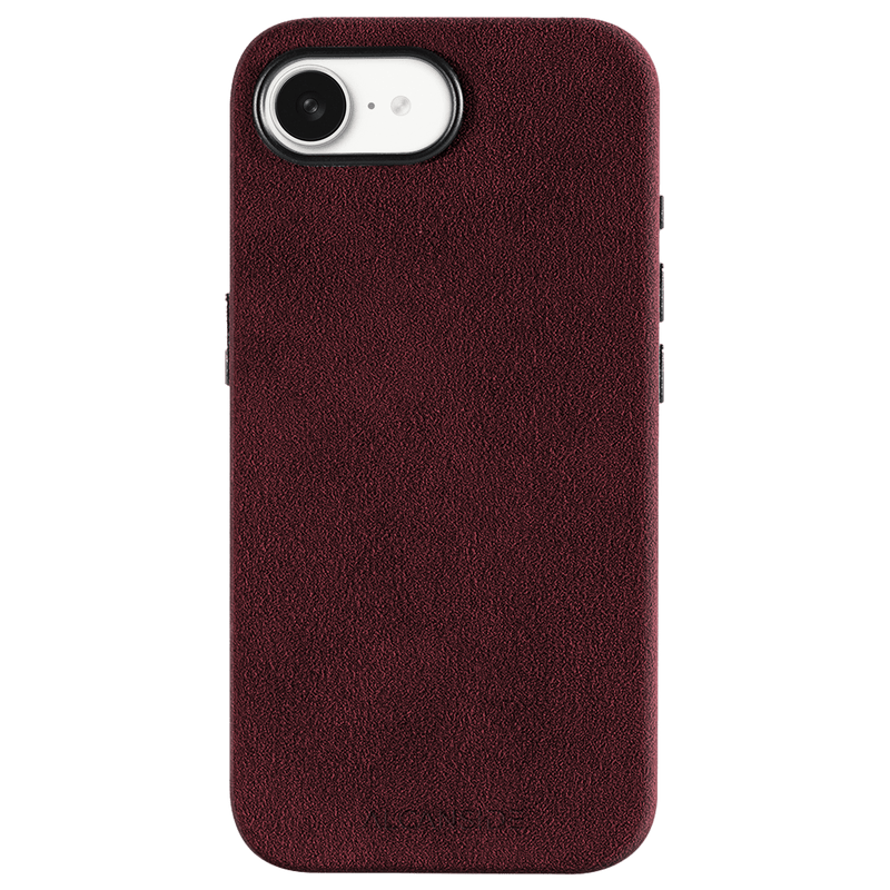 iPhone 16e - Alcantara Case - Wine Red - Alcanside