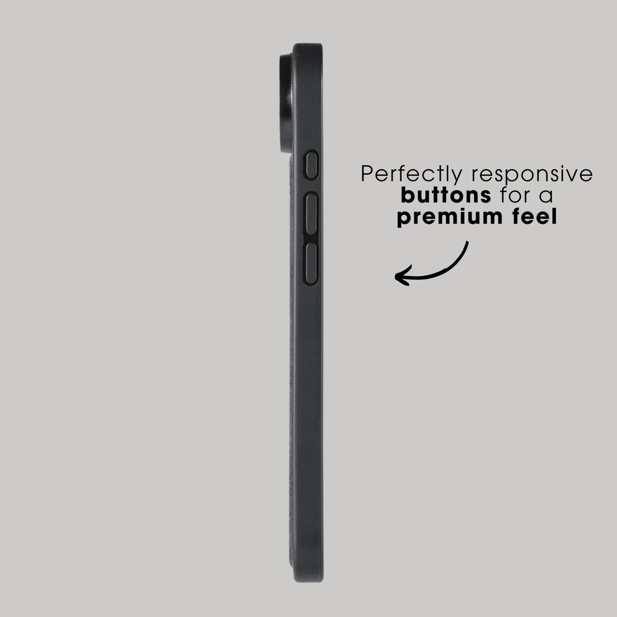 iPhone 17 Air - Alcantara Back Cover - Space Grey - Alcanside