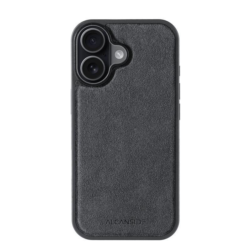 iPhone 17 - Alcantara Back Cover - Space Grey - Alcanside
