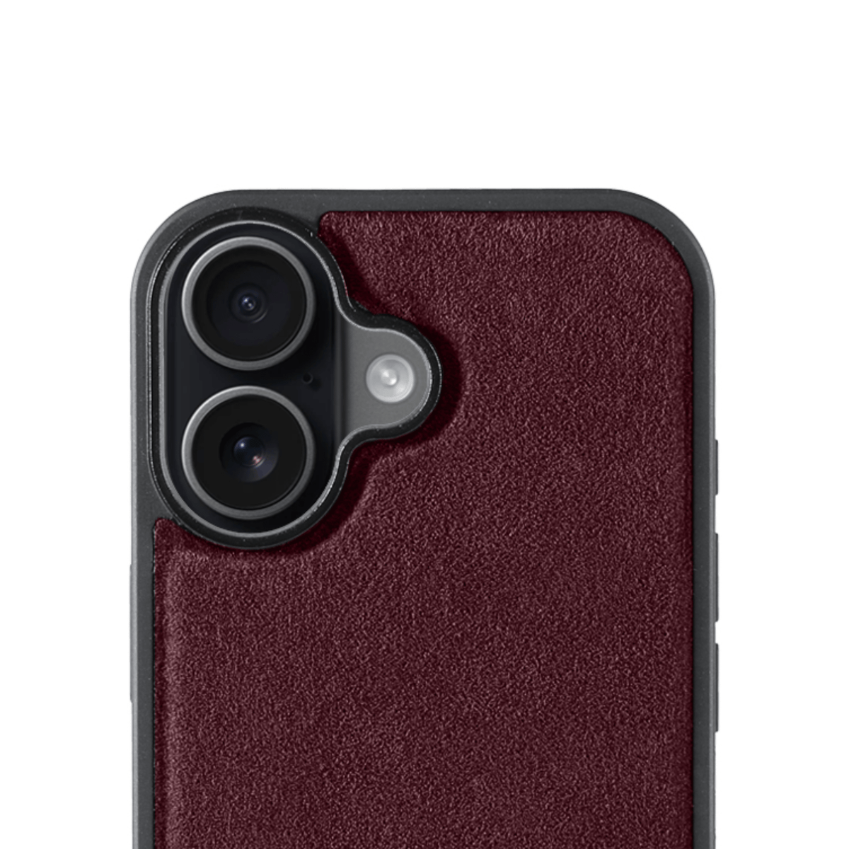 iPhone 17 - Alcantara Back Cover - Wine Red - Alcanside