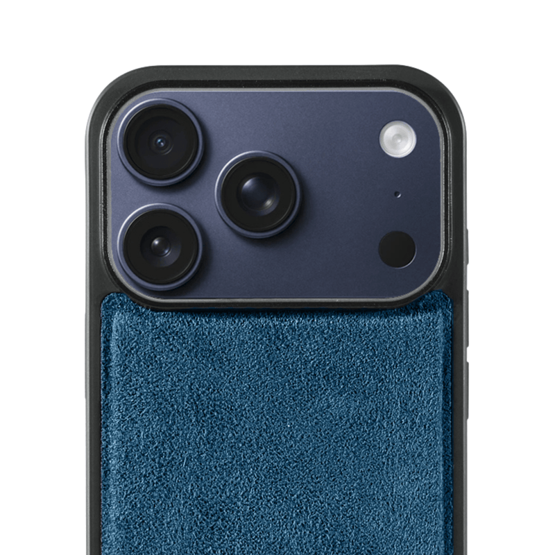 iPhone 17 Pro Max - Alcantara Back Cover - Ocean Blue