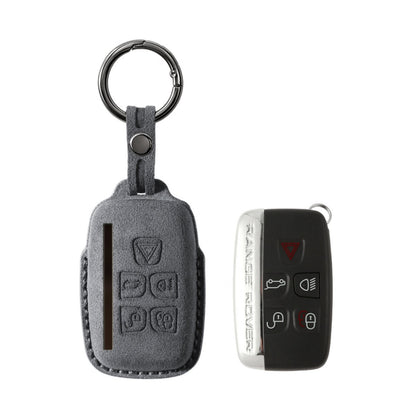 Alcantara Car Key Fob Cover for Land Rover Model A - Space Grey 1