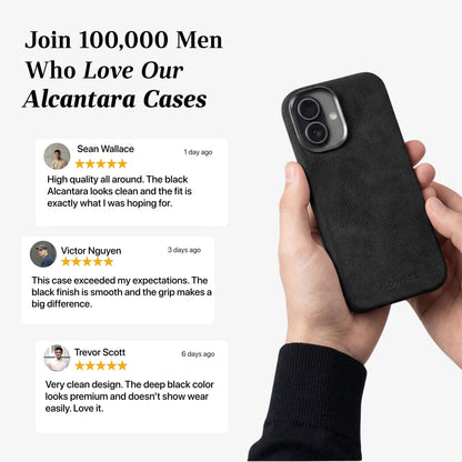 iPhone 17 Alcantara Case Deep Black #iPhone model:_iPhone 17