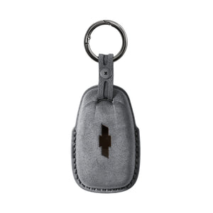 Alcantara Car Key Fob Cover for Chevrolet Model B - Space Grey 4