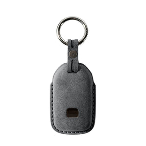 Alcantara Car Key Fob Cover for Honda Model A with Buckle - Space Grey 4