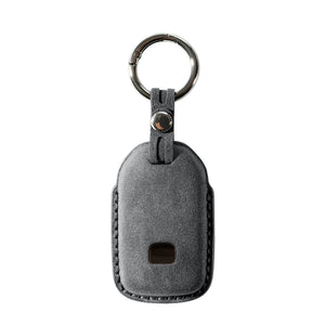 Alcantara Car Key Fob Cover for Honda Model B with Buckle - Space Grey 4
