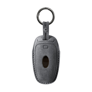 Alcantara Car Key Fob Cover for Hyundai Model D - Space Grey 4