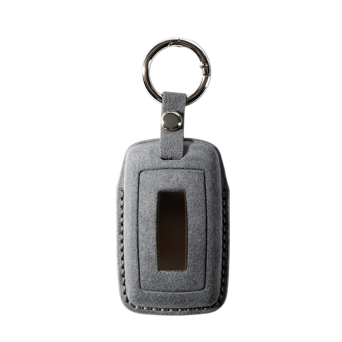 Alcantara Car Key Fob Cover for Jaguar Model B - Space Grey 4