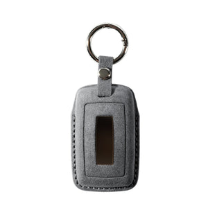 Alcantara Car Key Fob Cover for Jaguar Model B - Space Grey 4