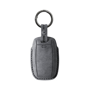 Alcantara Car Key Fob Cover for Kia Model A - Space Grey 4