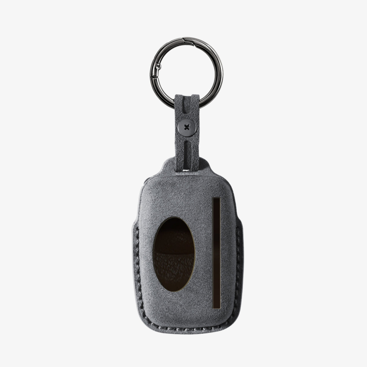 Alcantara Car Key Fob Cover for Land Rover Model A - Space Grey 4