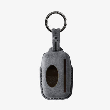 Alcantara Car Key Fob Cover for Land Rover Model A - Space Grey 4