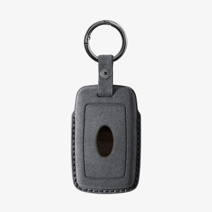 Alcantara Car Key Fob Cover for Land Rover Model B - Space Grey 4