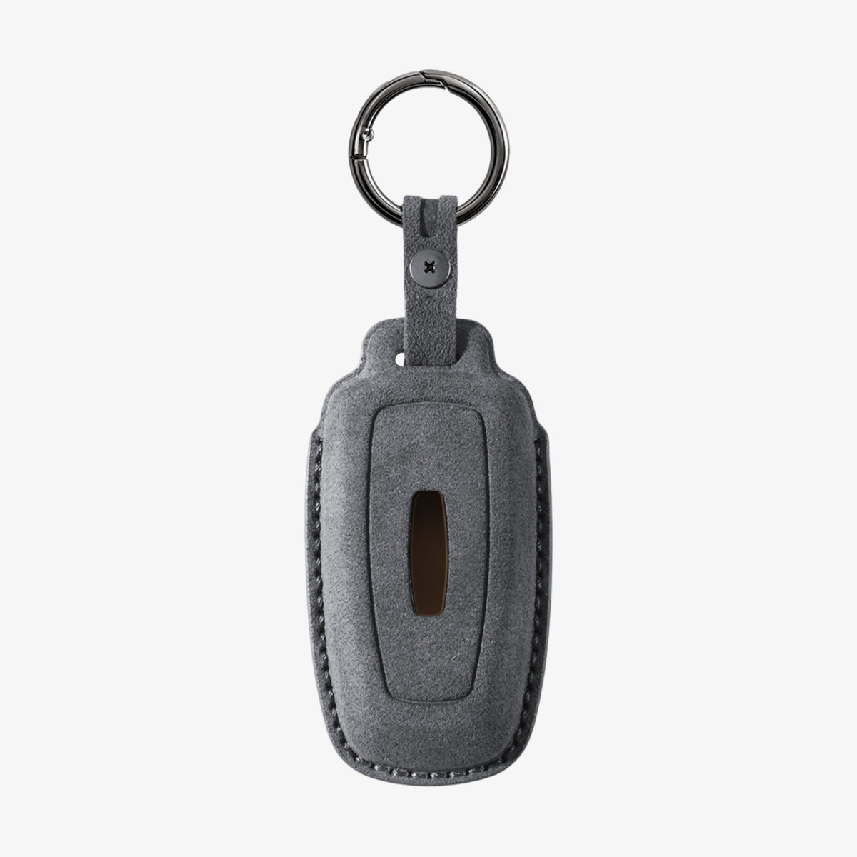 Alcantara Car Key Fob Cover for Lincoln Model A - Space Grey 4