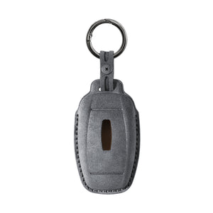 Alcantara Car Key Fob Cover for Lincoln Model B - Space Grey 4