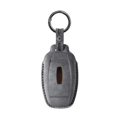 Alcantara Car Key Fob Cover for Lincoln Model B - Space Grey 4