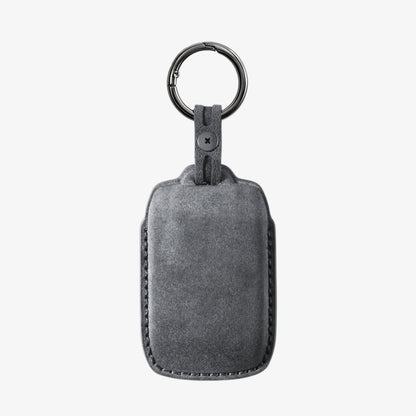 Alcantara Car Key Fob Cover for Maserati Model B with Buckle - Space Grey 4