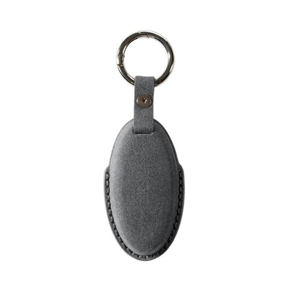 Alcantara Car Key Fob Cover for Nissan Model B - Space Grey