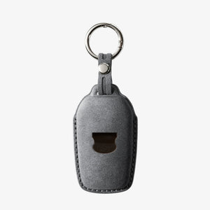 Alcantara Car Key Fob Cover for Toyota Model E with Buckle - Space Grey 4