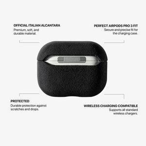 AirPods Pro (3rd Generation) Alcantara Case - Deep Black