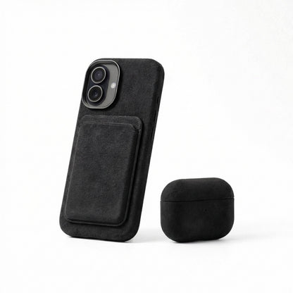 iPhone 17 Alcantara Case Deep Black #iPhone model:_iPhone 17