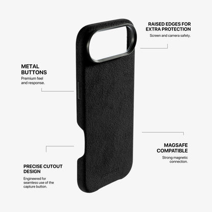 iPhone 17 Air Alcantara Case Deep Black #iPhone model:_iPhone 17 Air