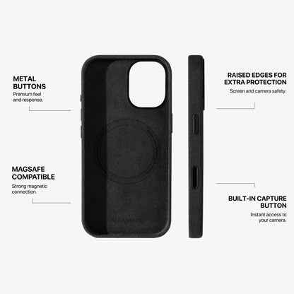 iPhone 17 Alcantara Case Deep Black #iPhone model:_iPhone 17
