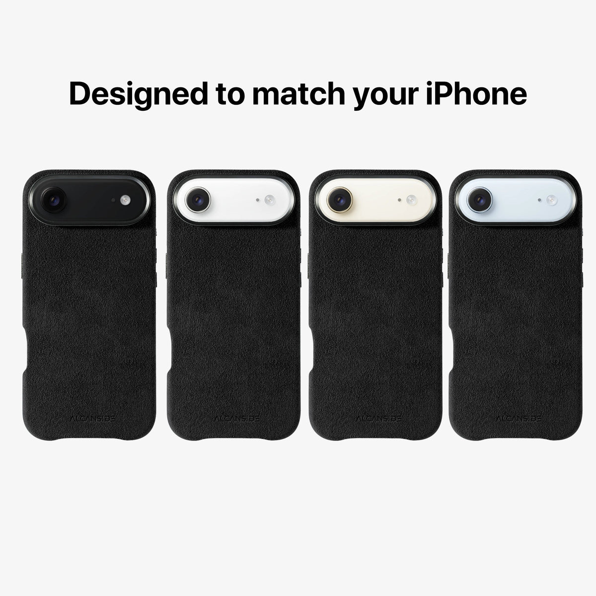 iPhone 17 Air Alcantara Case Deep Black #iPhone model:_iPhone 17 Air