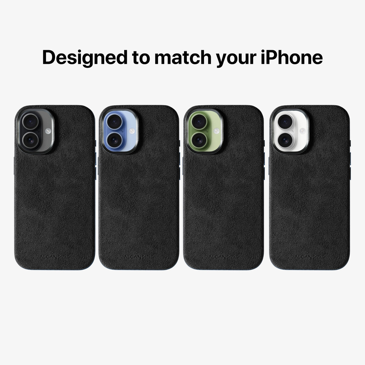 iPhone 17 Alcantara Case Deep Black #iPhone model:_iPhone 17
