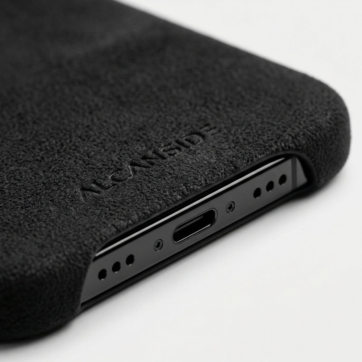 iPhone 17 Air Alcantara Case Deep Black #iPhone model:_iPhone 17 Air