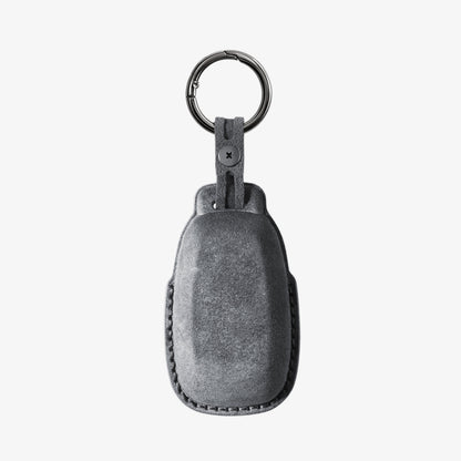 Alcantara Car Key Fob Cover for Subaru Model A - Space Grey 5