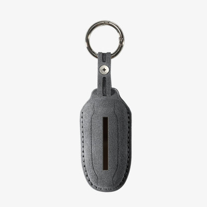 Alcantara Car Key Fob Cover for Tesla Model A (S/3/Y) - Space Grey 5