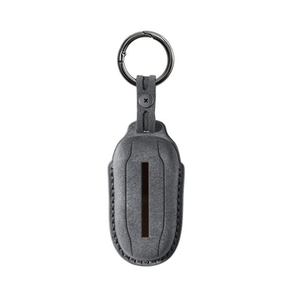 Alcantara Car Key Fob Cover for Tesla Model B (X) - Space Grey 5