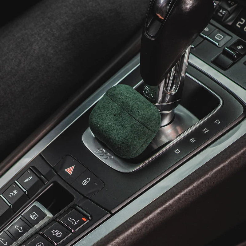 AirPods 1/2 Gen Alcantara Case - Midnight Green