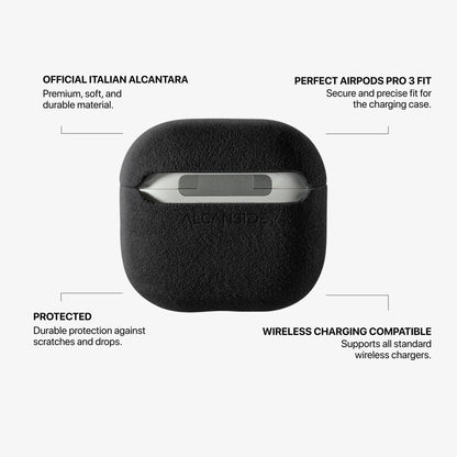 AirPods (5th generation) Alcantara Case - Deep Black - Alcanside