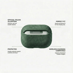 AirPods Pro (2nd Generation) Alcantara Case - Midnight Green - Alcanside