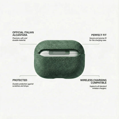AirPods Pro (2nd Generation) Alcantara Case - Midnight Green - Alcanside
